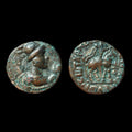 Indien Kushan Soter Megas Tetradrachm Museum Quality Bronze 20 mm
