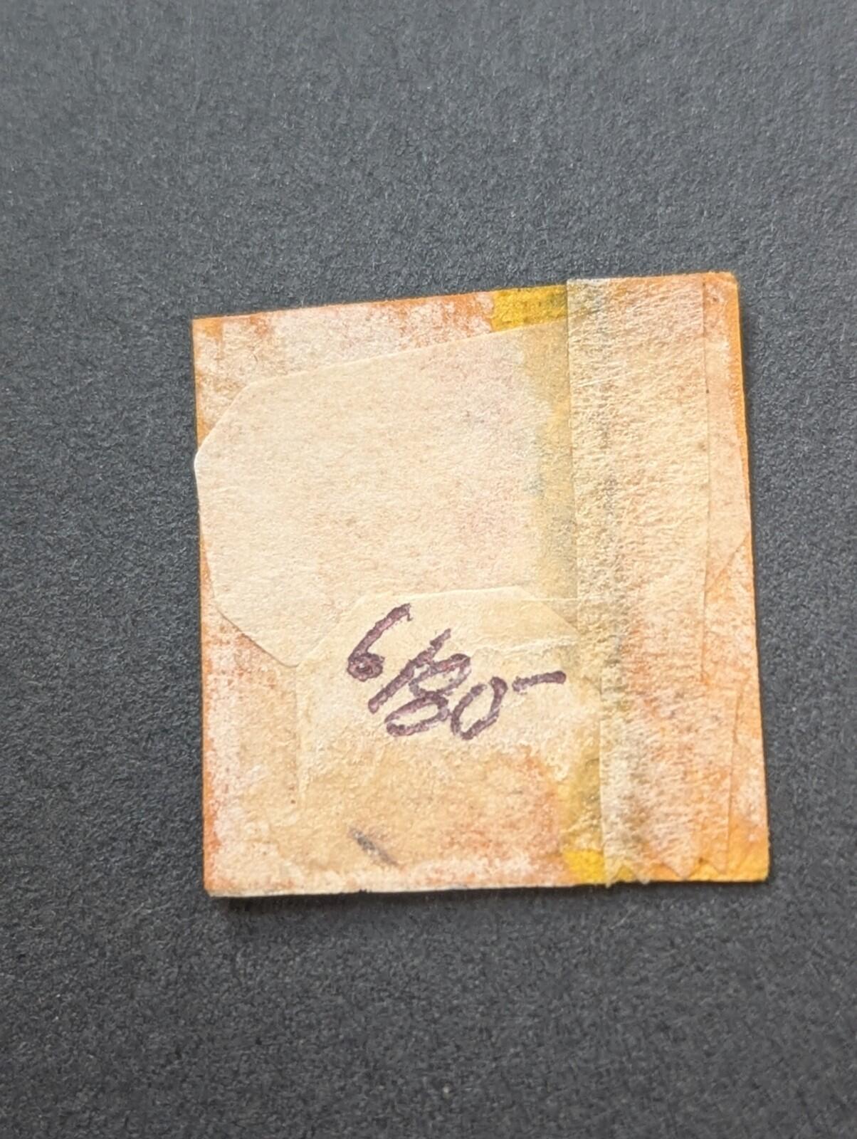 Germany States 1851 Hannover 1/10 Thaler/3sgr Black on Yellow Scott #6