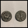 ROIS INDO-SCYTHES. Azès Ier. Vers 58-19 av. J.-C. Tétradrachme en billon.