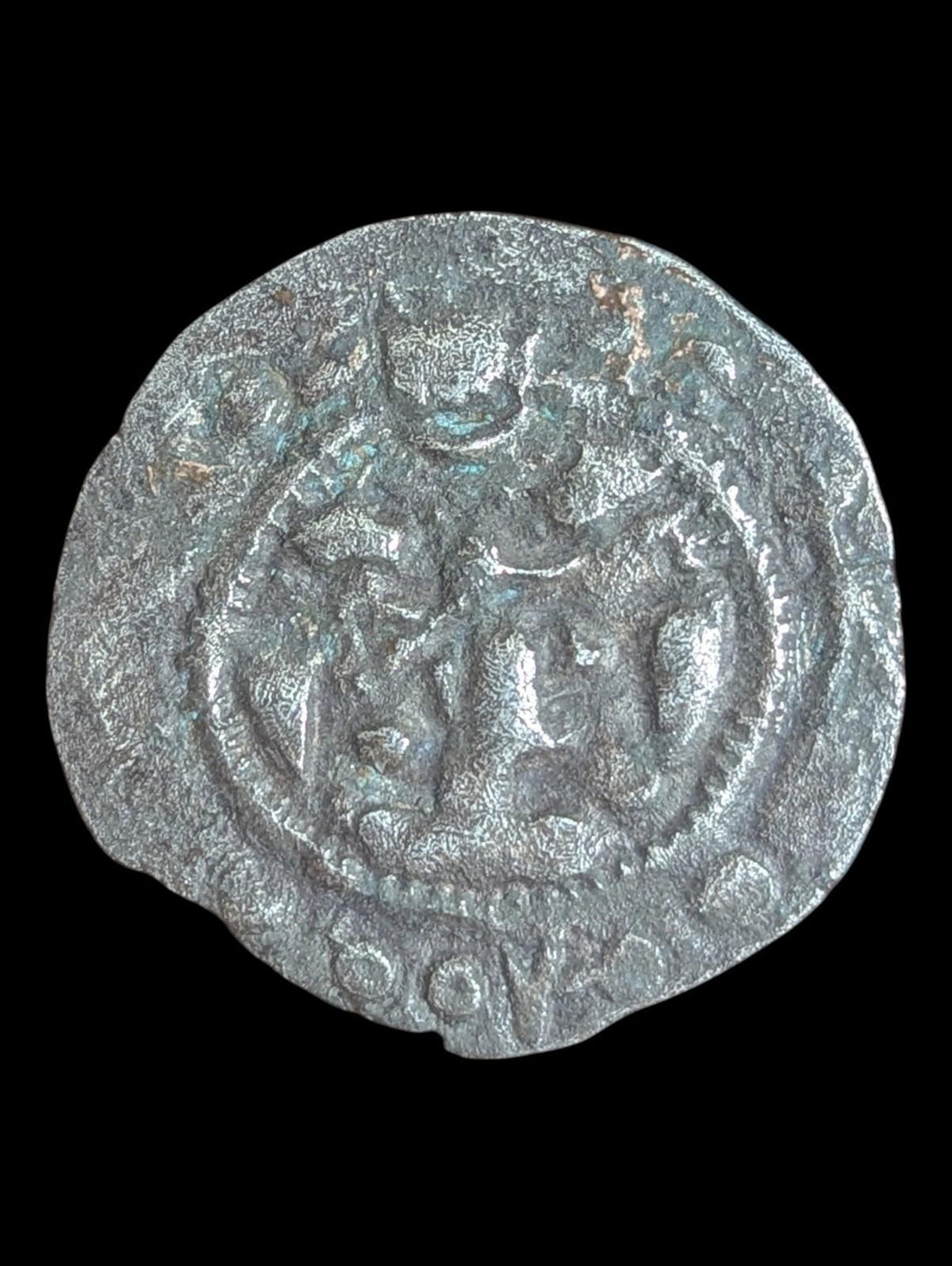 匈奴部落 最早的德拉赫姆·嚈哒人 古代钱币 稀有 🥈 公元485-600年