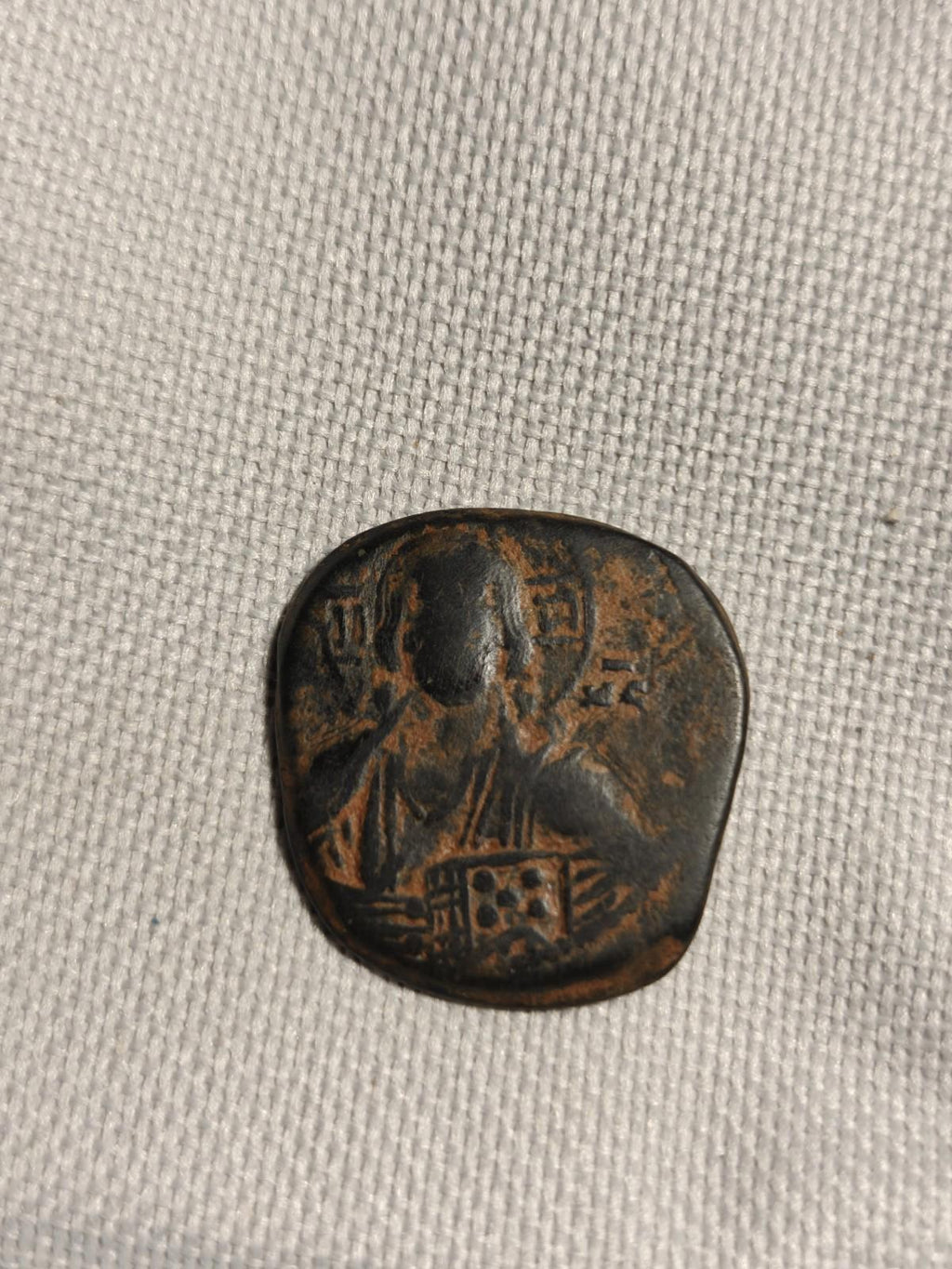 Coin of the Holy Land  Byzantine Romanus III Image of Christ Follis, ca 1028 AD#