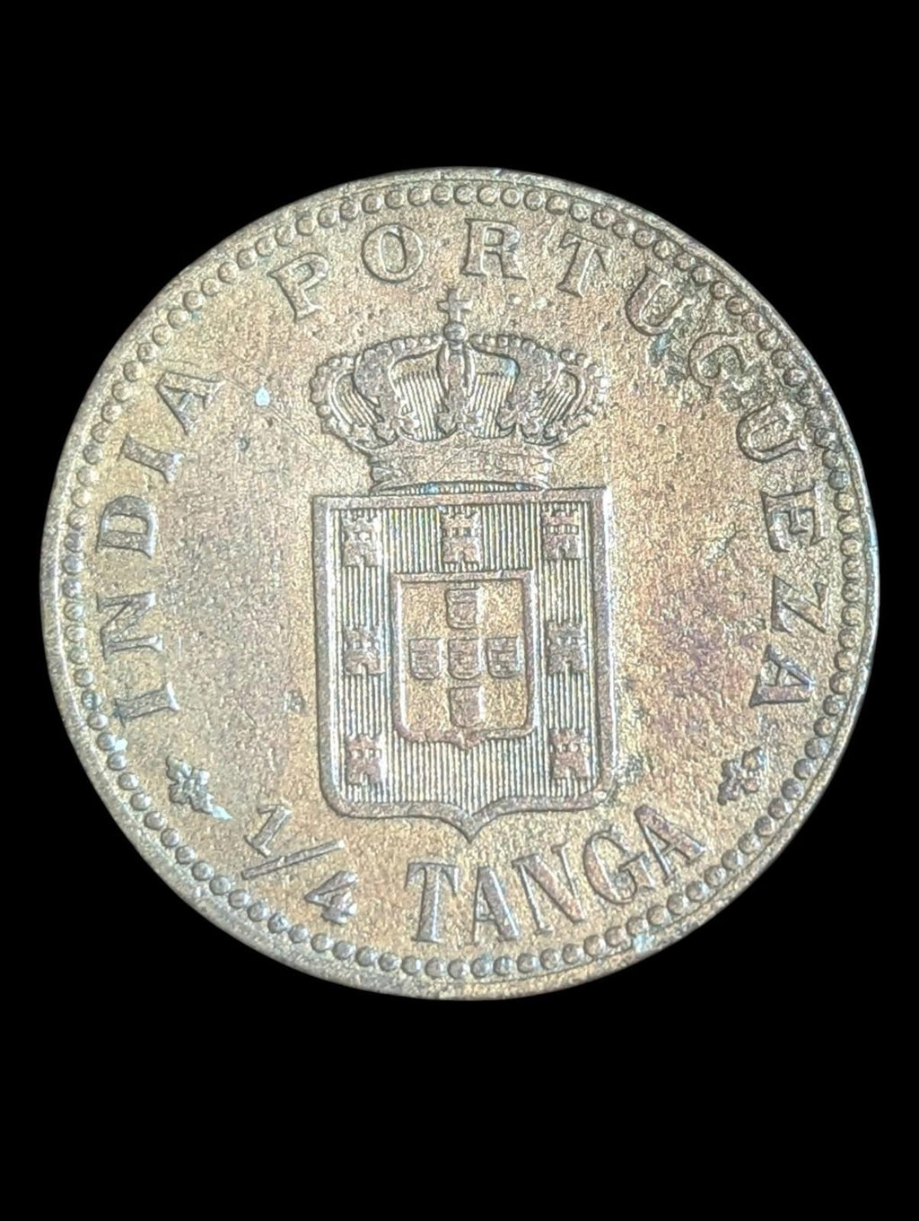 Inde Portugaise 1901 1/4 Tanga Grade Superbe