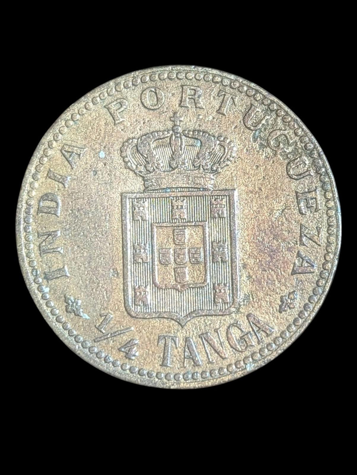 Inde Portugaise 1901 1/4 Tanga Grade Superbe