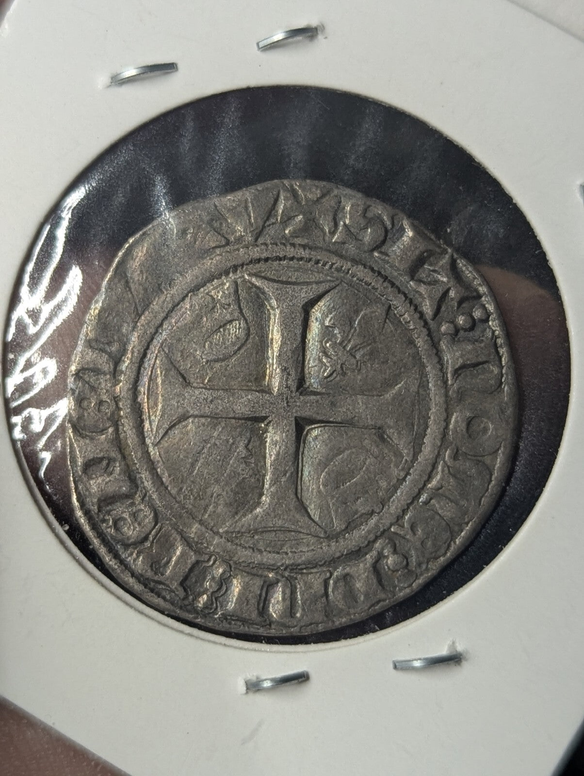 Coin, France, Charles VI, Blanc Guénar, 1380-1422, , Silver