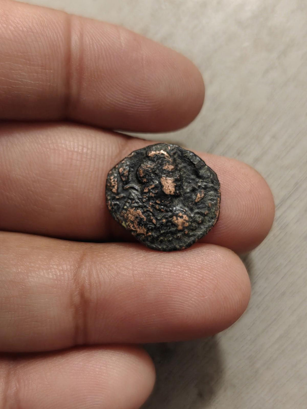 HUNNIC TRIBES or Nezak Huns Nezak Shah 500AD ANCIENT Half Drachm Coin Rare 🥈#&