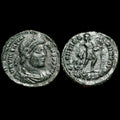 VALENTINIEN I Captif & Chi-Rho Chrétien ANCIENNE Monnaie Romaine Antique