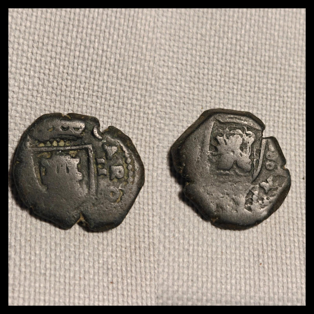 ESPAGNE - PHILIPPE IV - XVIIe SIÈCLE - 2 MARAVEDIS - MONNAIE À FRAPPES IRRÉGULIÈRES - EXCELLENT ÉTAT - 22MM