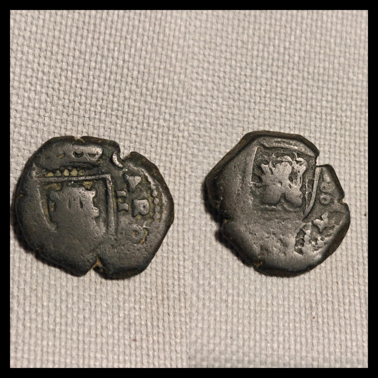 ESPAGNE - PHILIPPE IV - XVIIe SIÈCLE - 2 MARAVEDIS - MONNAIE À FRAPPES IRRÉGULIÈRES - EXCELLENT ÉTAT - 22MM