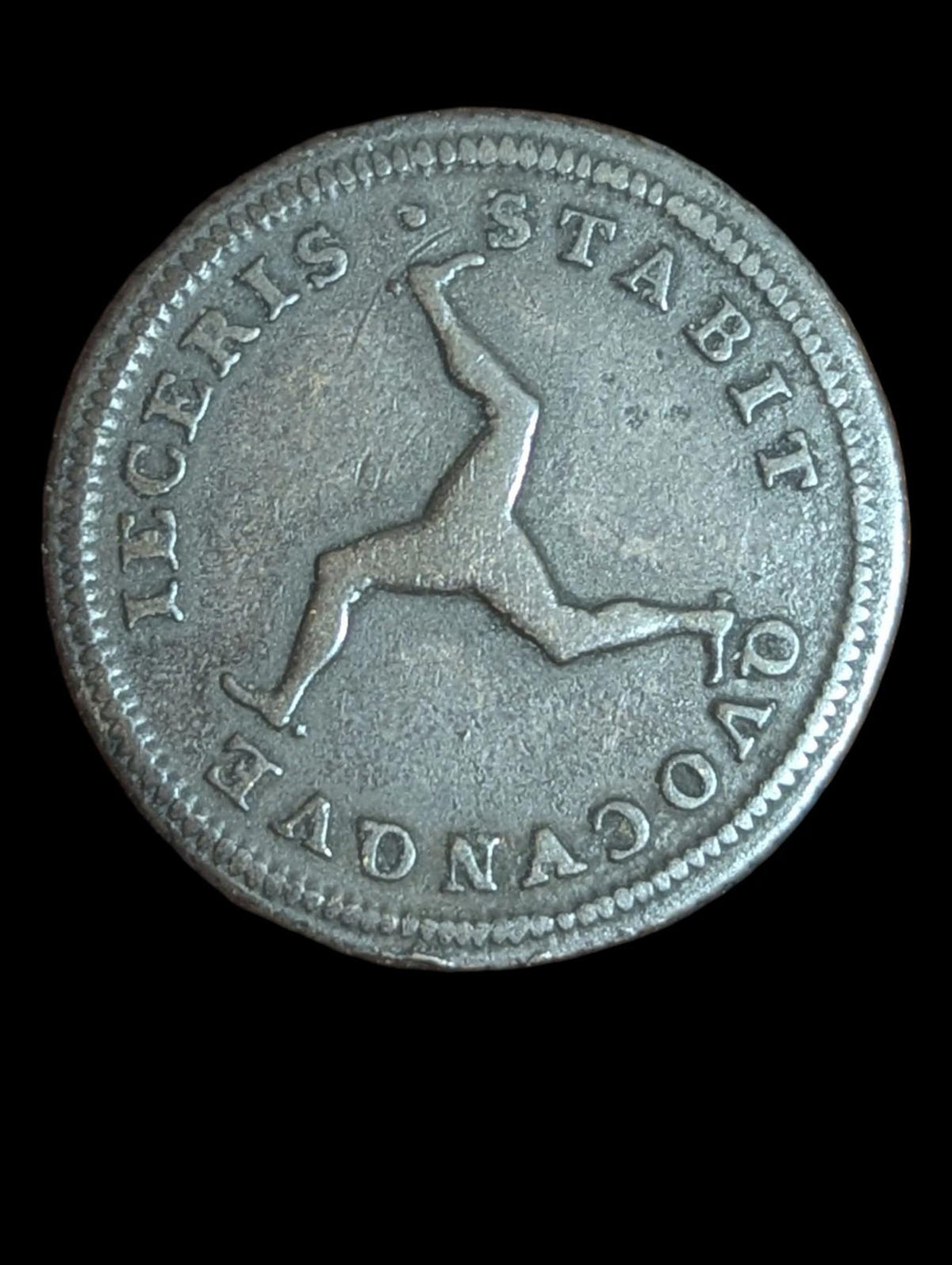 Île de Man, 1/2 Penny, 1786, George III, Cuivre, Qualité superbe, KM:8