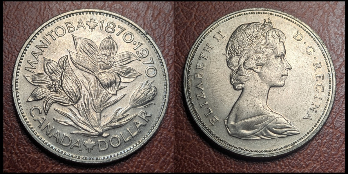 Canada Manitoba Dollar 1970 KM78 Better Grade