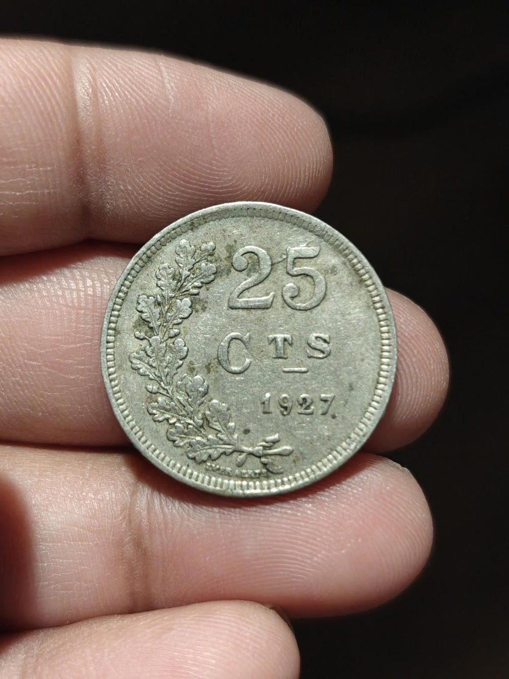 1927 LUXEMBOURG 25 CENTIMES - Monnaie à faible tirage