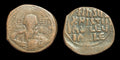 Coin of the Holy Land  Byzantine Romanus Christ Follis Class II ca 1028 AD