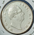 #U6#British East India Company 1835 silver Rupee of William R.S. incuse Calcutta