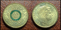 Elizabeth II, 4ème Portrait - Équipe Olympique Australienne 2016 - Pièce de 2 Dollars Verte