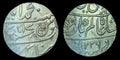 ROUPIE EN ARGENT DE LA COMPAGNIE DES INDES ORIENTALES, PRÉSIDENCE DU BENGALE, AVEC POINÇON POISSON, rare