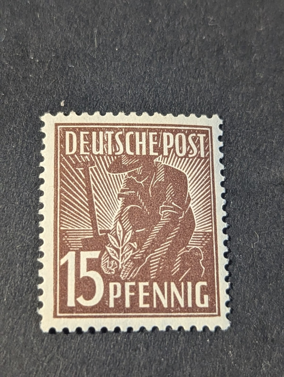 Germany Stamps Allied Occupation Zone 15 Pfennig 1947 Mi-Nr. 948b WWII