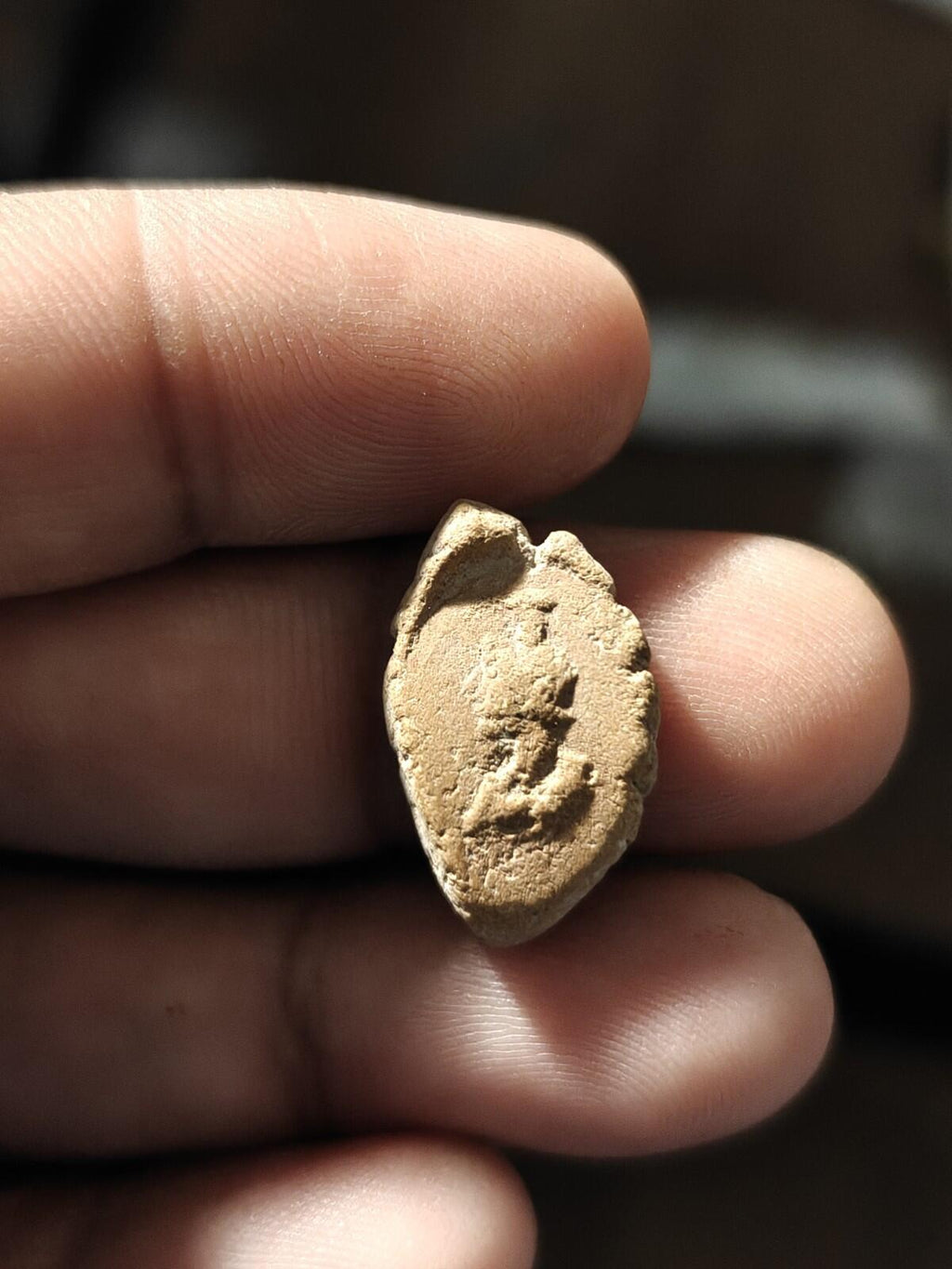 Ancient Greek Roman Circa 1st-3rd centuries AD. Terracotta Clay Bullae Tessera