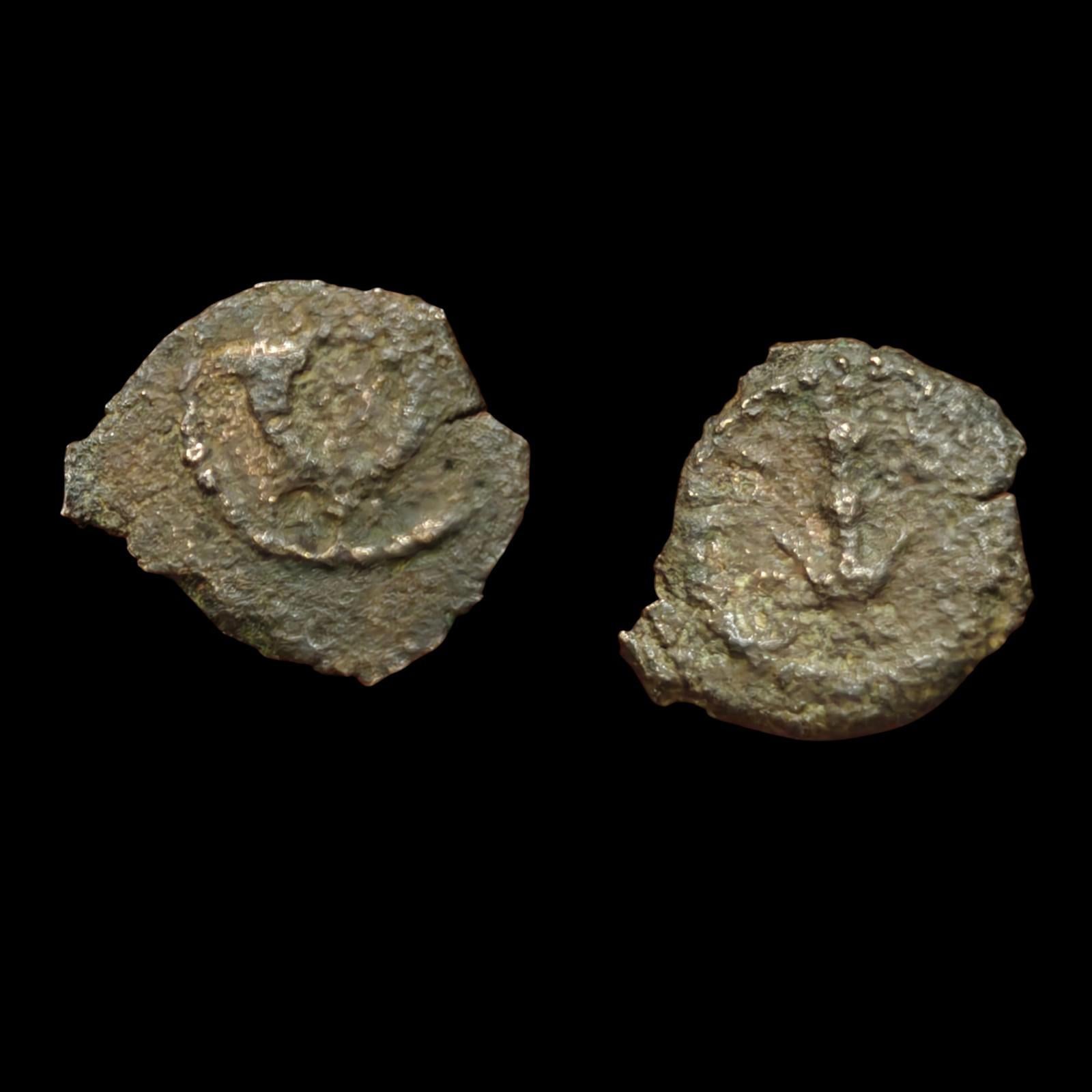 Judaea, Herod I the Great; 40-4 BCE, Prutah, 1.60g. Hendin-6219. Jerusalem Coin#