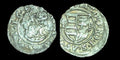 1616 KB HUNGARY King Matyas Matthias II Madonna Child Silver Denier Coin Rare