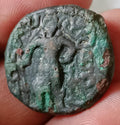 #X11# Punjab tribals Yodheya dynasty 400AD Bronge Ancient coin india very rare