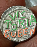 #N6/U25#-India Princely State BUNDI Silver coin On the name of Victoria Queen.