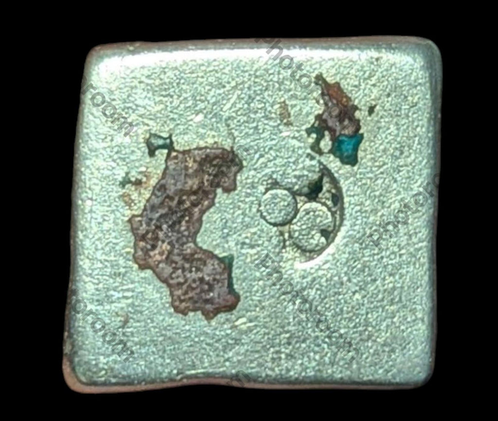 India Bengal INDUS Valley Mayuriyan Punch silver Coin 300 BC CRAB & Deer Symbol