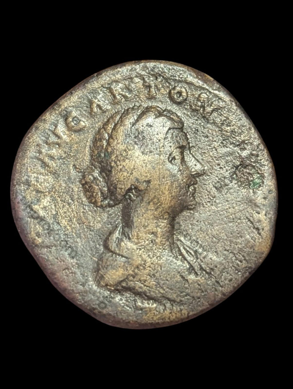 Lucilla Augusta Sesterce en bronze 164-183 après J.-C. Empire romain Pietas sacrifiant