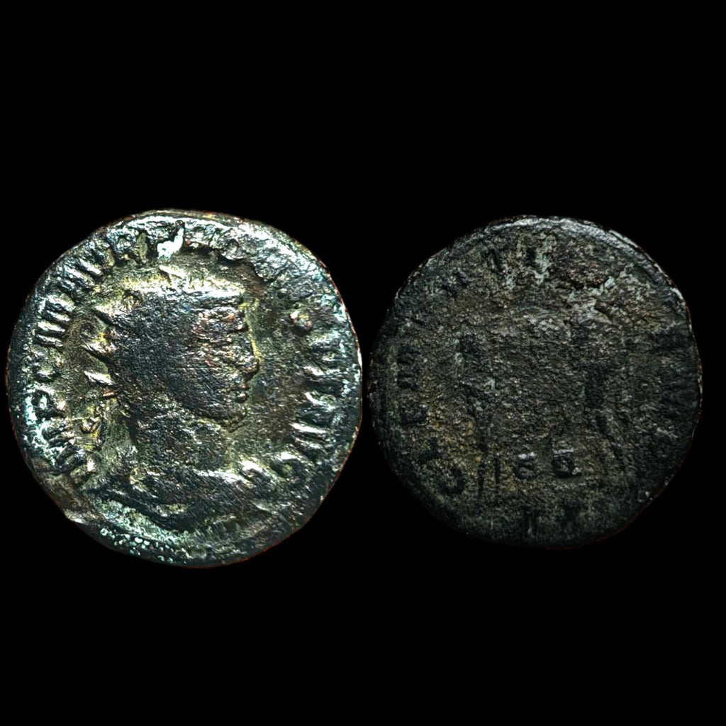 Probus Empereur romain CLEMENTIA TEMP π XXI Antoninien en bronze argenté