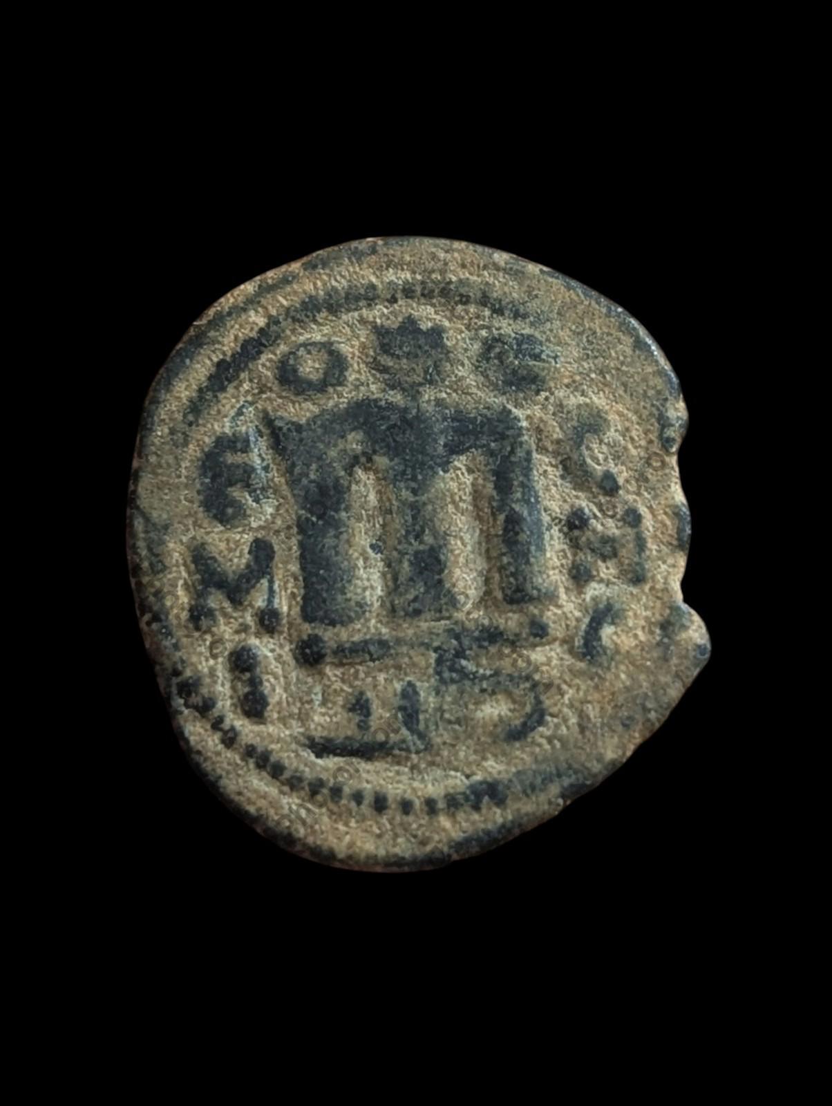 Arab Byzantine Umayyad Caliph. Mu'awiya Hims Emessa in Sorya Islamic Coin