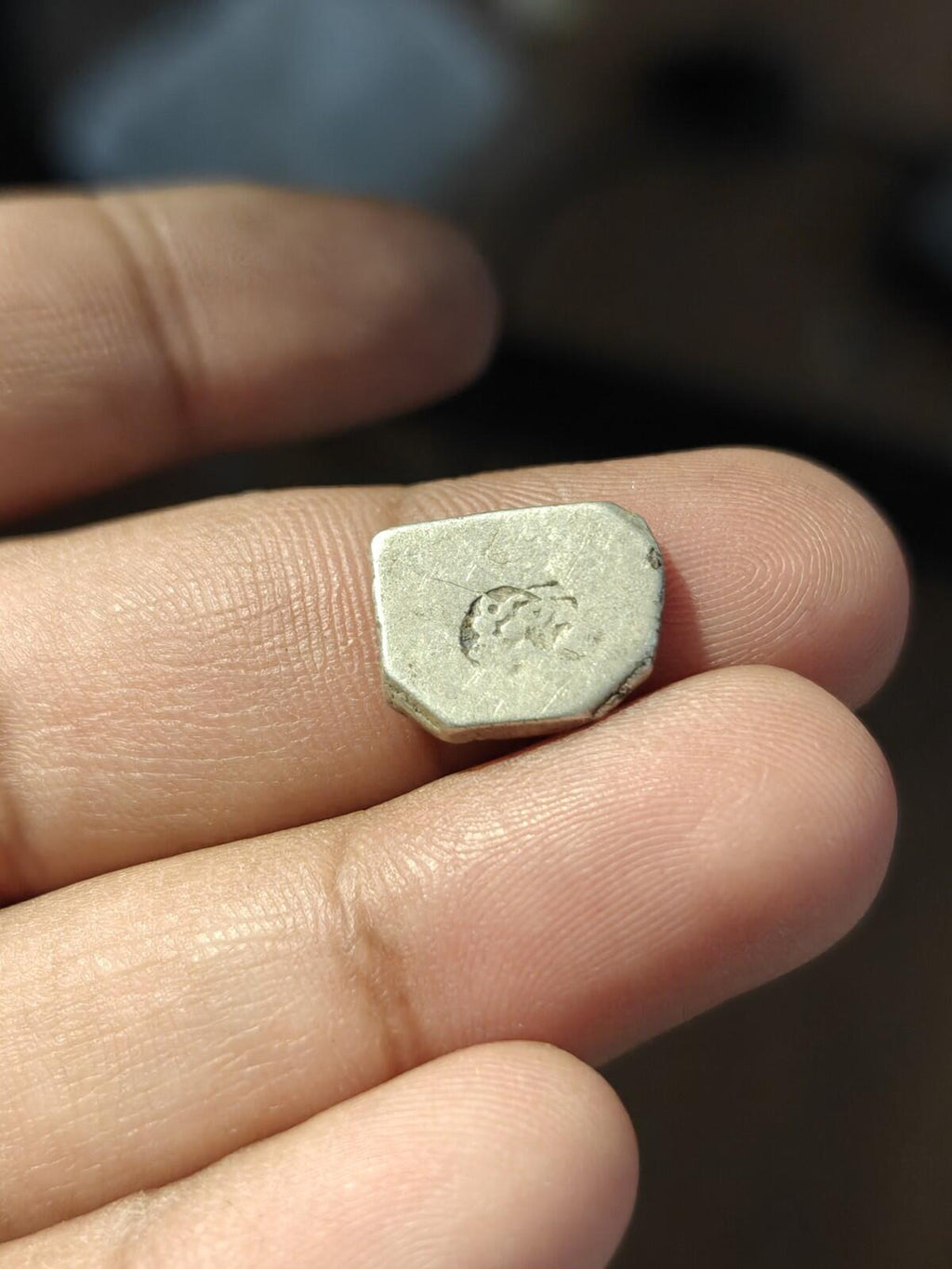 Magadh Silver Coin Ancient Punch Mark 400 BC Mauryan Dynasty India