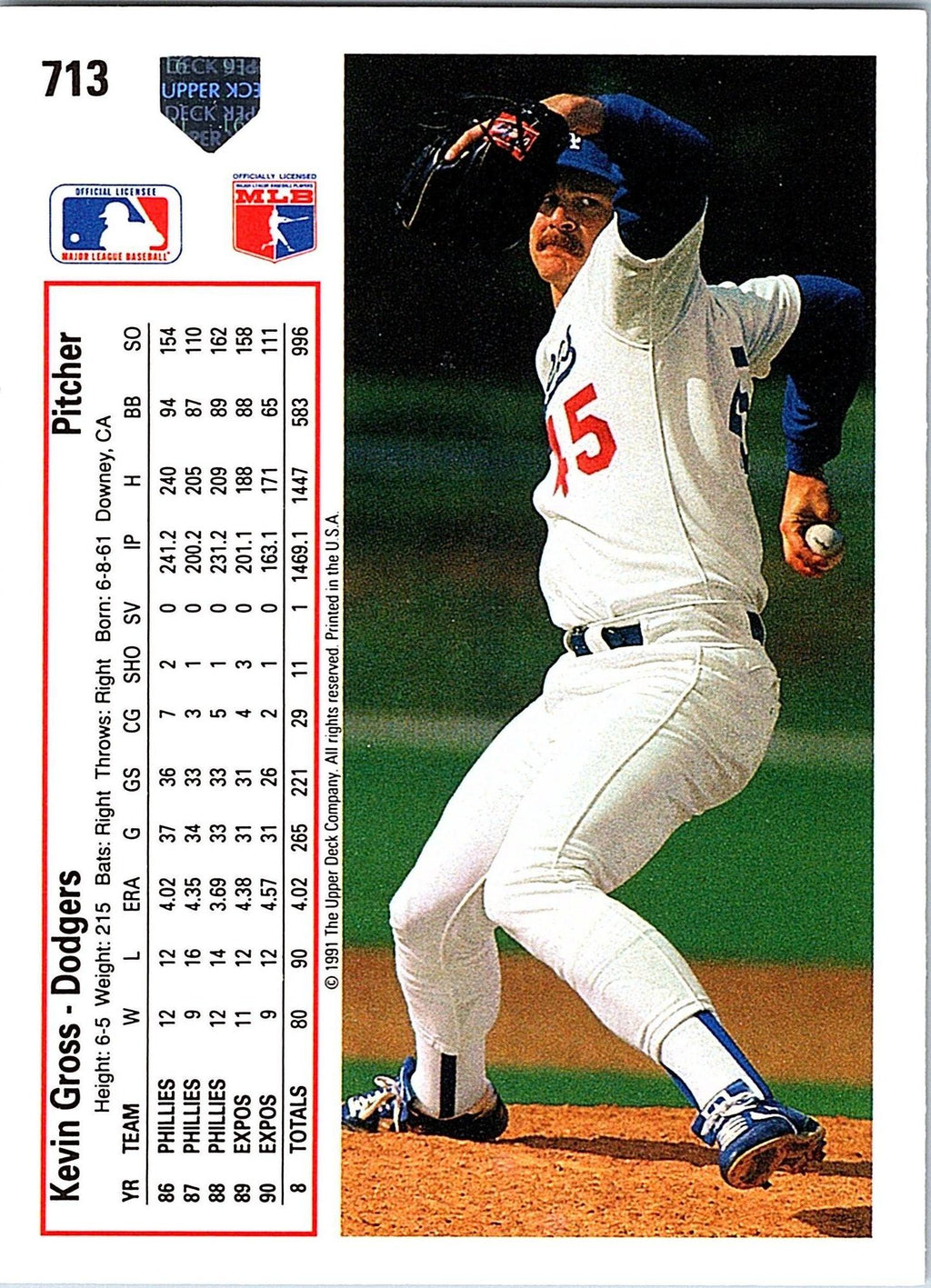 1991 Upper Deck #713 Kevin Gross