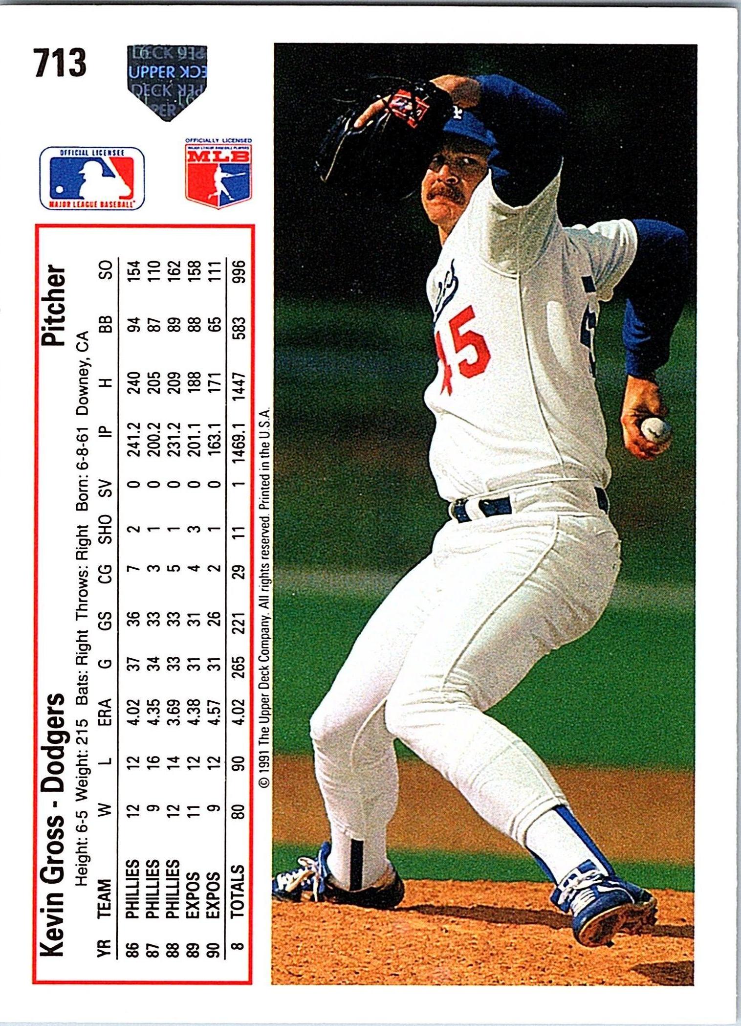 1991 Upper Deck #713 Kevin Gross