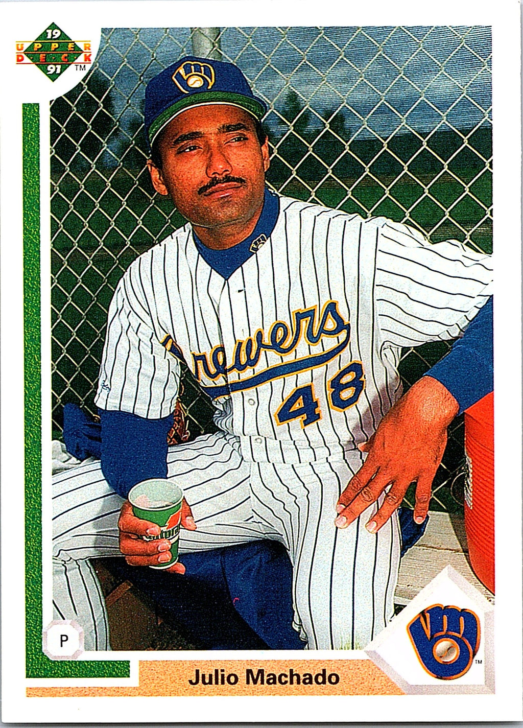 1991 Upper Deck #716b Julio Machado
