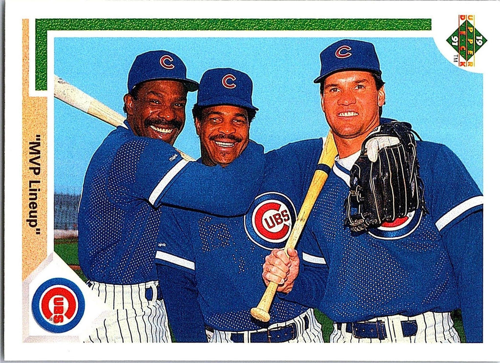 1991 Upper Deck #725 MVP Lineup (Andre Dawson / George Bell / Ryne Sandberg)