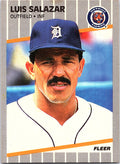 1989 Fleer #144 Luis Salazar