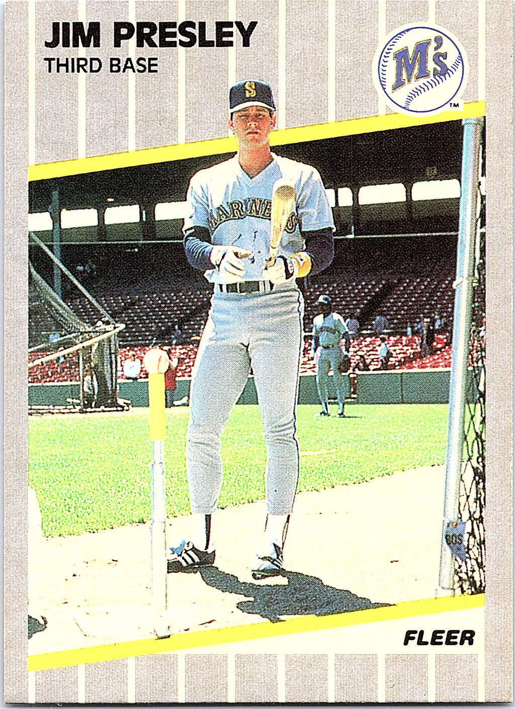 1989 Fleer #555 Jim Presley