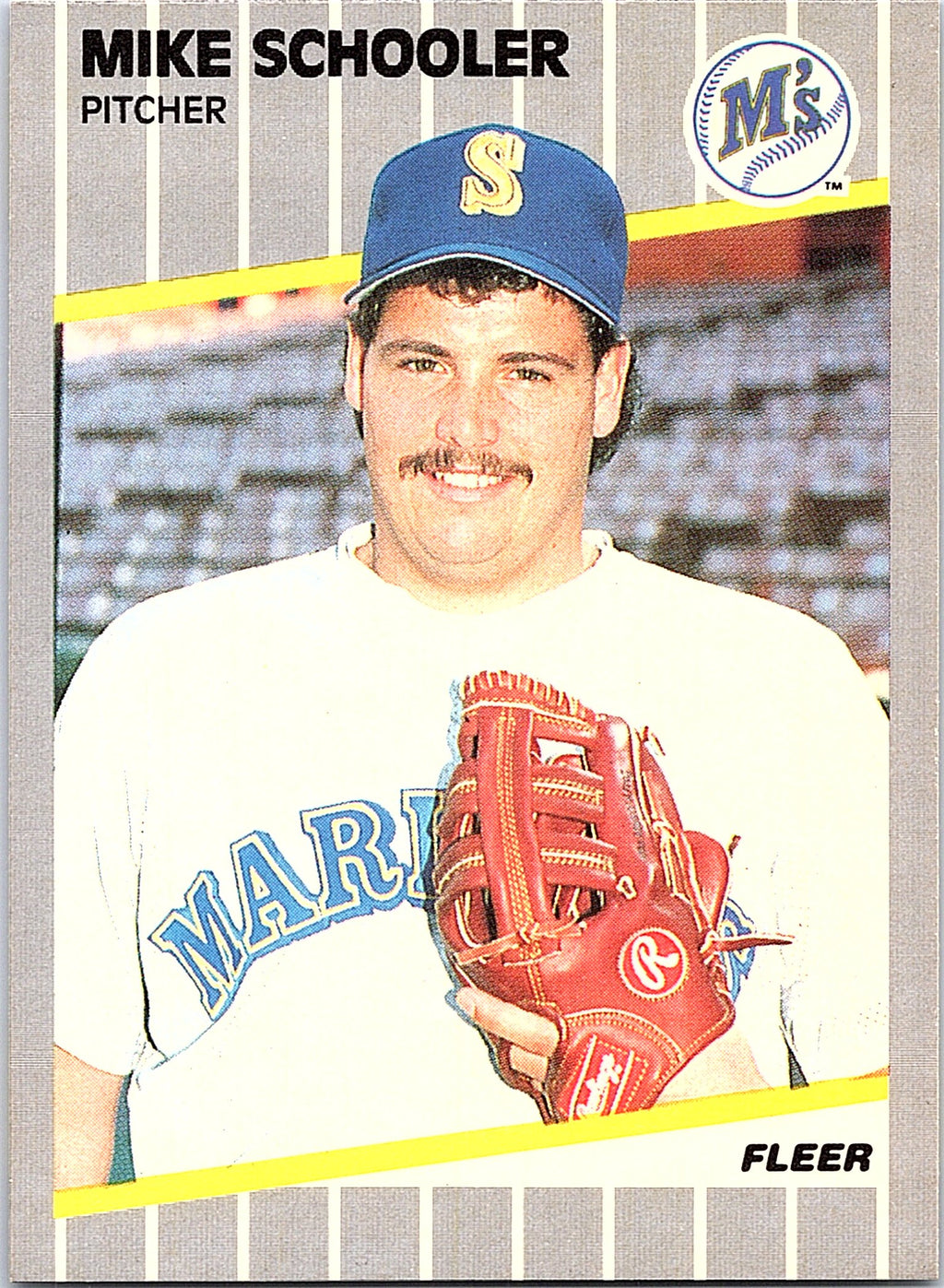 1989 Fleer #559 Mike Schooler