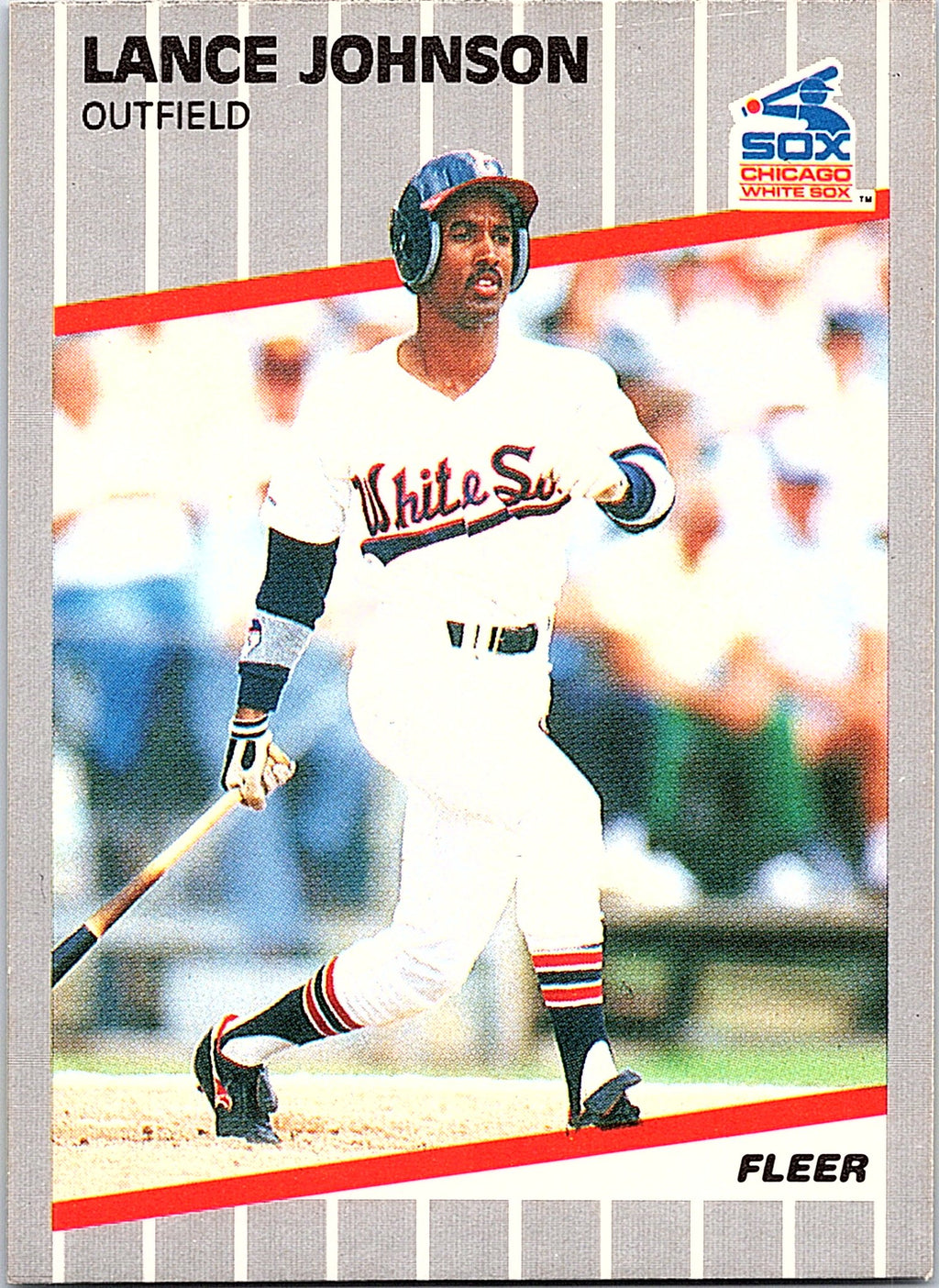 1989 Fleer #499 Lance Johnson
