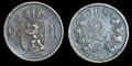 Norway 1902 2 Ore Wow Grade