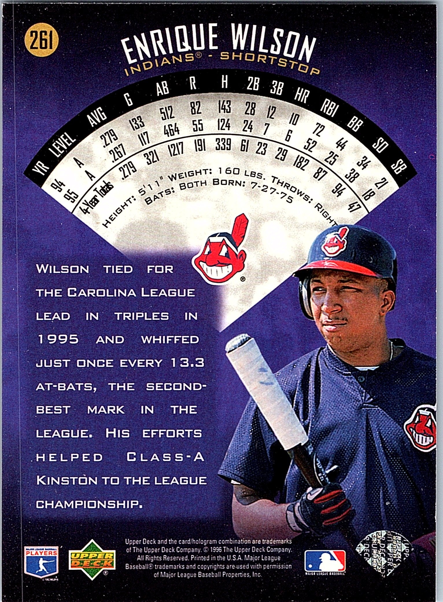 1996 Upper Deck #261 Enrique Wilson