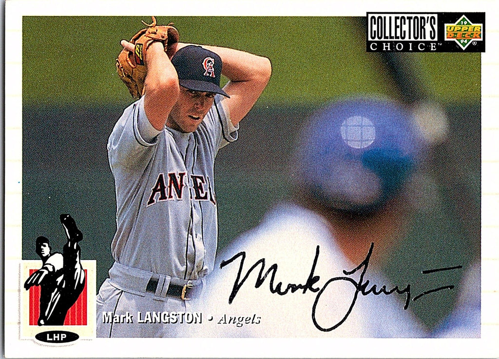 1994 Collector's Choice #169 Mark Langston Gold Signature