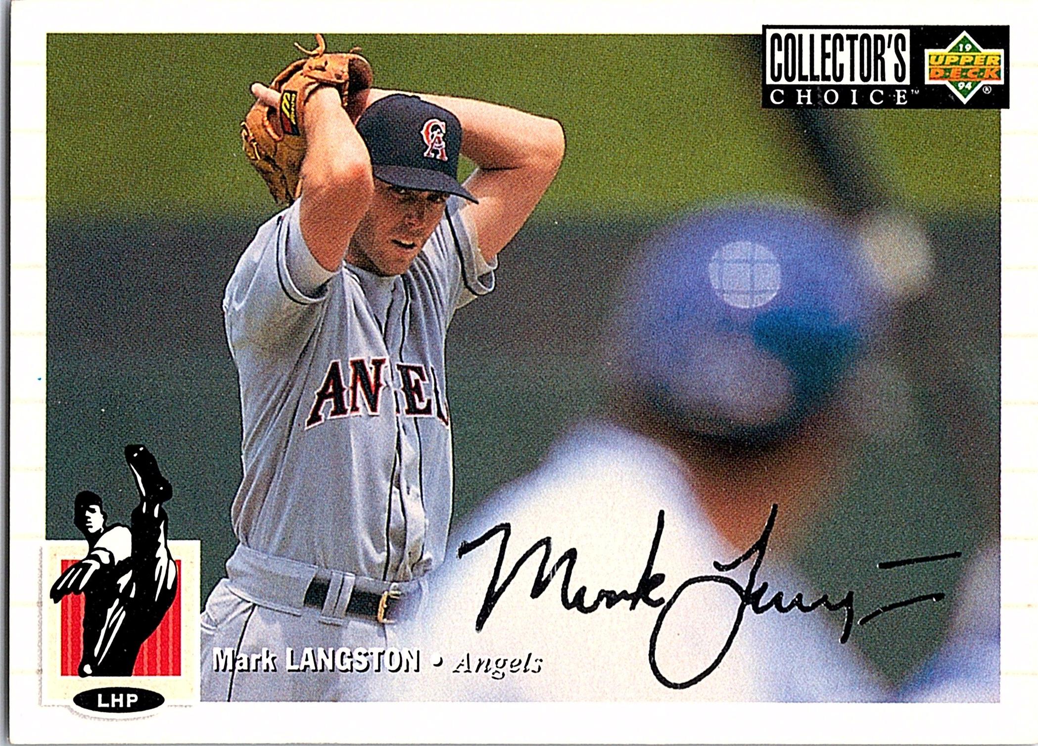 1994 Collector's Choice #169 Mark Langston Gold Signature