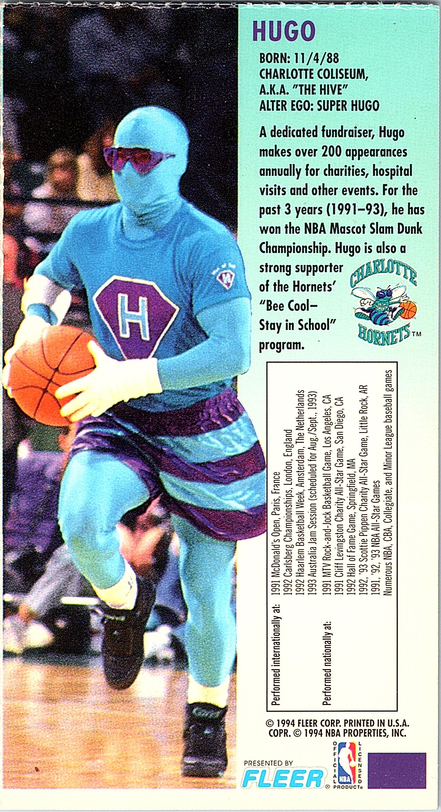 1994 Fleer ProCards Hugo