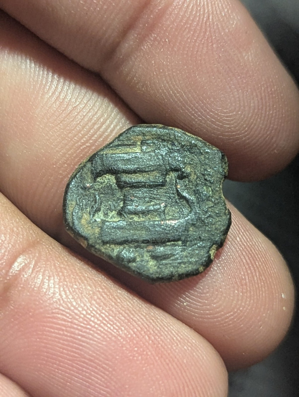 271-356AD INDIA Authentic Ancient KUSHANO SASSAN Kingdom Greek Coin