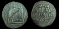 Islamic Artuqids of Mardin Qutb al-Din Il-Ghazi II coin 1176-1184, AE dirham RRR