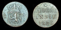 Indes orientales néerlandaises 1826 Pièce de 1/8 de stuiver : Monnaie d'Utrecht