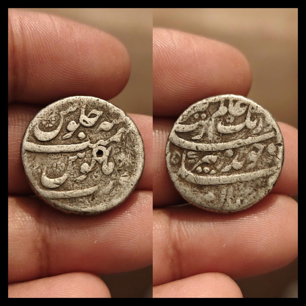 🇮🇳 印度 莫卧儿王朝，奥朗则布 1660-1705 年 银卢比 Tatta 造币厂