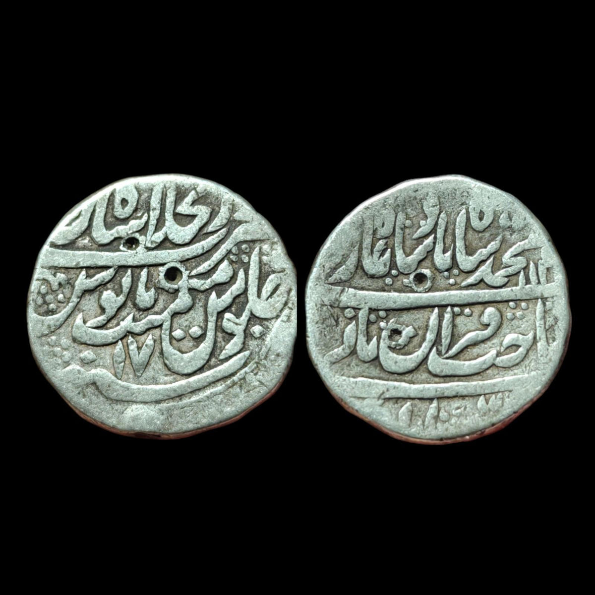 India Mughal-Empire Beautiful grade Muhammad Shah Silver rupee ShahjahanAbad Min