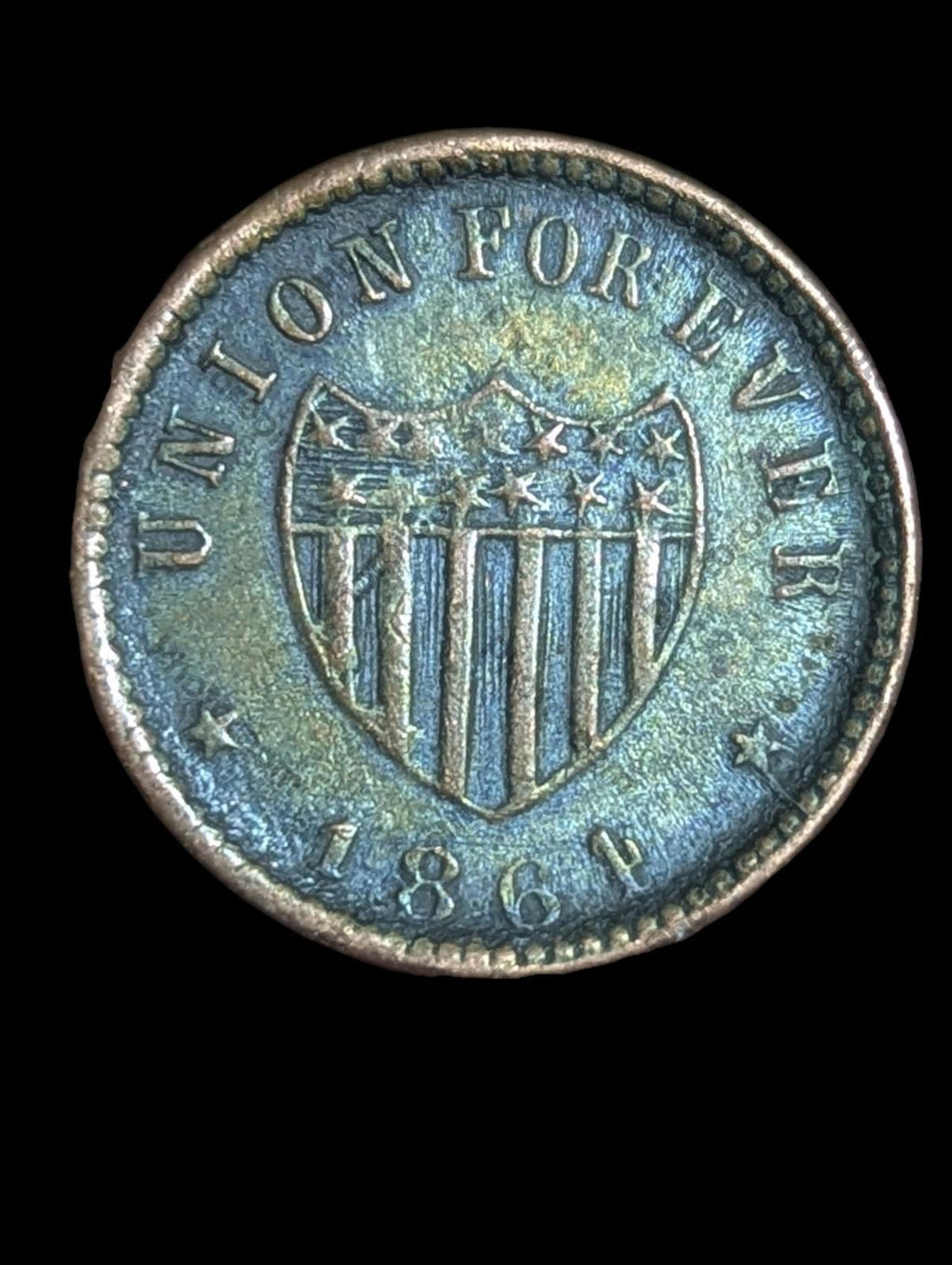 1864 Civil War Token - Liberty Head / "Union For Ever" Finest Grade
