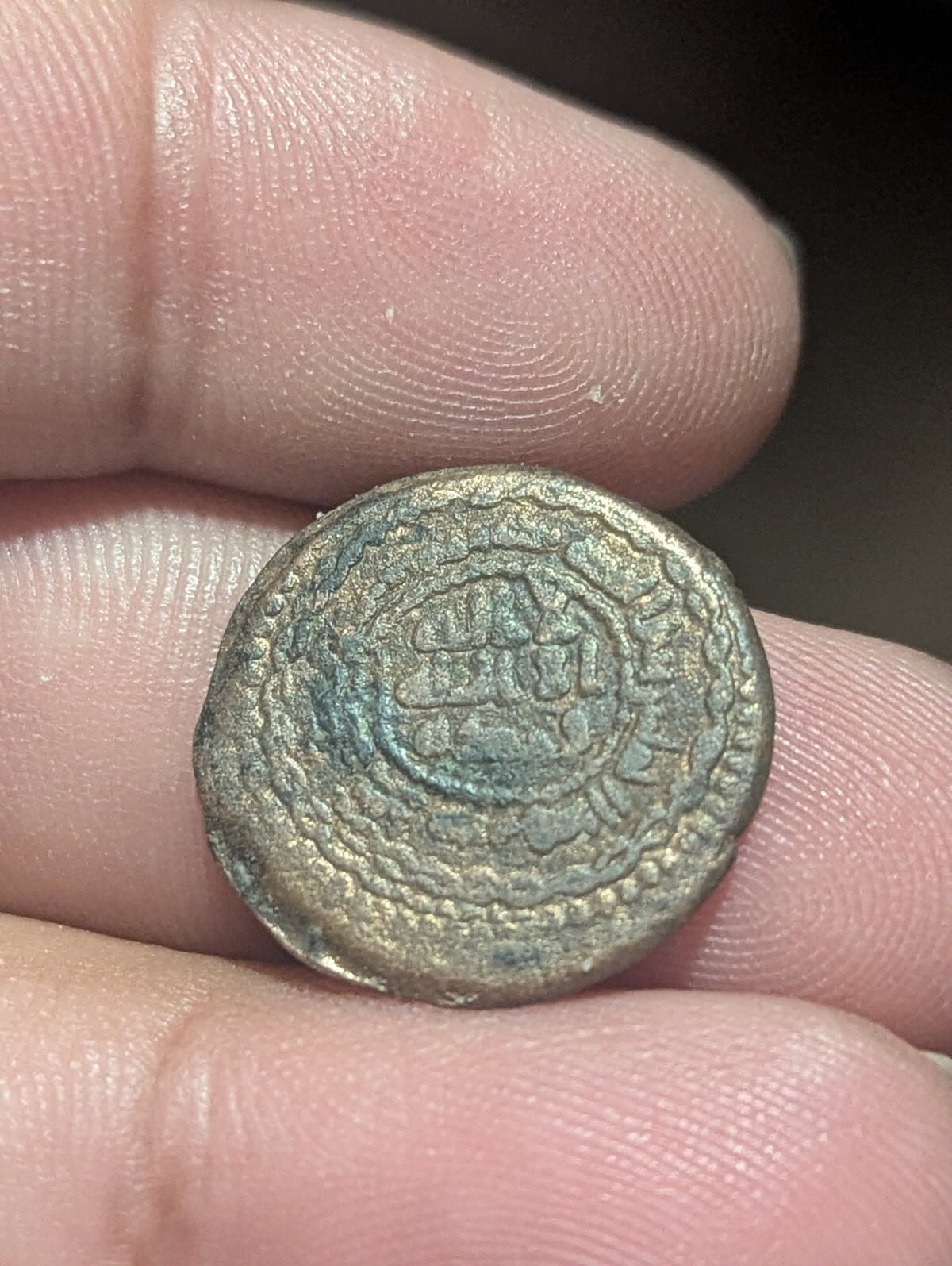 Abbâsside AE Fals Monnaie en cuivre 155 AH Jabal Al Fidda Gouverneur Rawh Islamique..